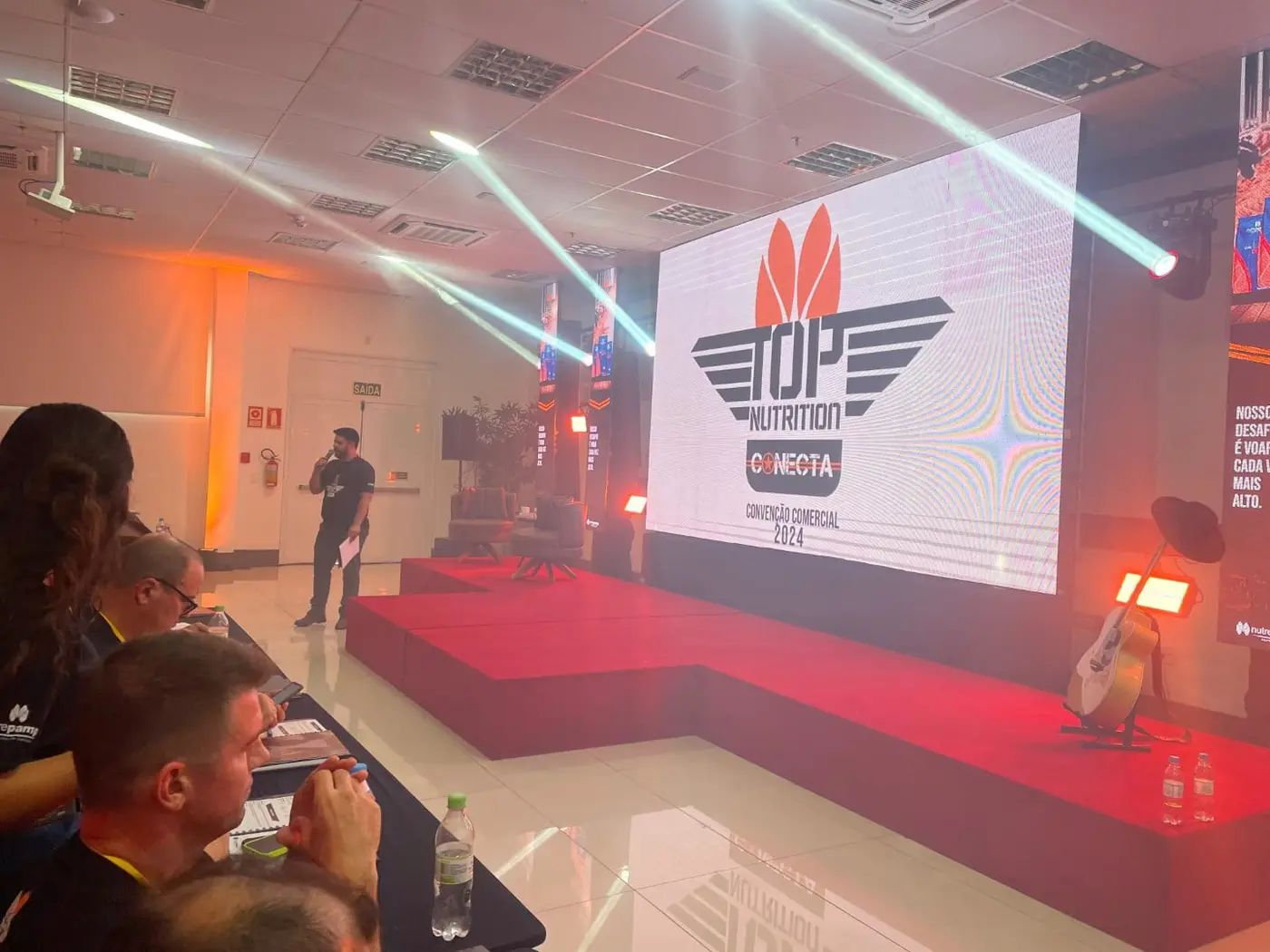 Painel de LED em evento corporativo